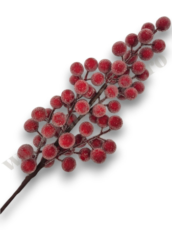 Produse-NOUTATI - creanga-decorativa-craciun-bilute-rosii-inghetate-53cm-floramax