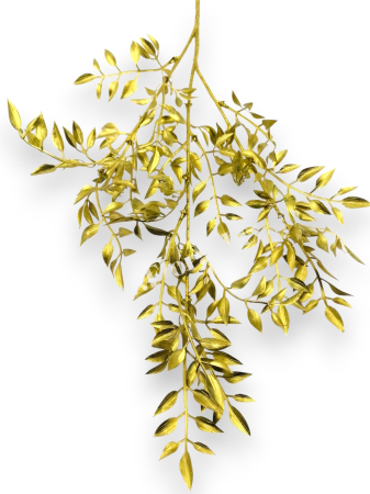 Creanga ruscus artificial auriu pentru aranjamente 75 cm [2]