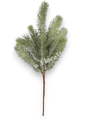Crenguta brad artificial ninsa cu sclipici pentru aranjamente Craciun 40 cm [1]