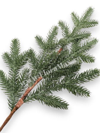Crenguta brad artificial ninsa pentru aranjamente Craciun 68 cm