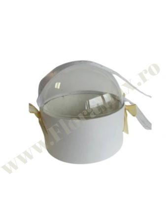 Cutie cupola rotunda cu dom transparent 14x14 cm [3]