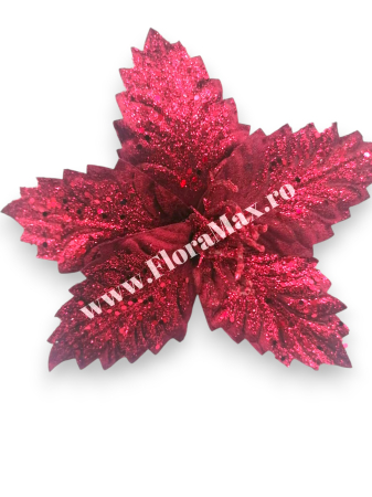 Floare Craciun craciunita bordeaux 20 cm [2]