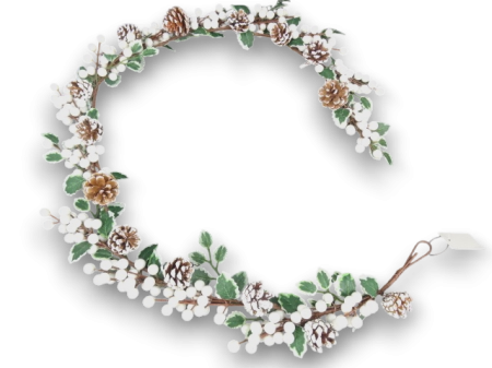 Ghirlanda bile albe 148 cm