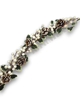 Produse-NOUTATI - ghirlanda-bile-albe-conuri-frunze-148cm-floramax