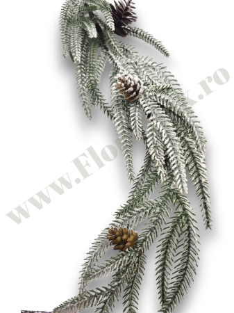 Produse-NOUTATI - ghirlanda-brad-ninsa-cu-conuri-177cm-floramax