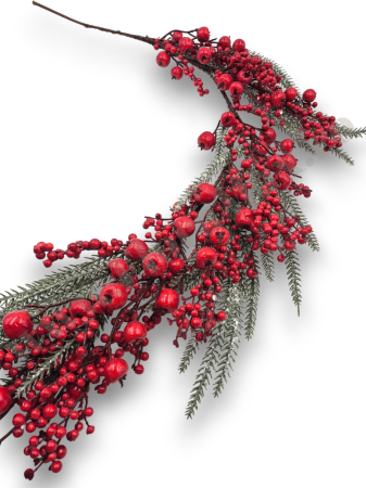 Produse-NOUTATI - ghirlanda-brad-cu-bilute-ilex-rosu-96cm-floramax