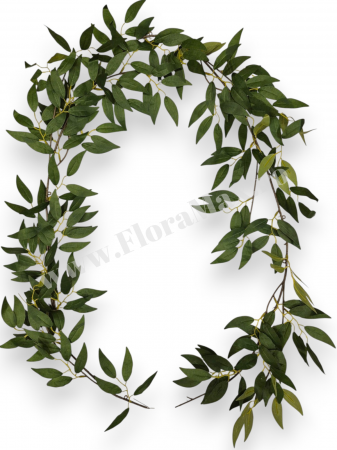 Ghirlanda Frunze Ruscus Textil Verde 190 cm [1]