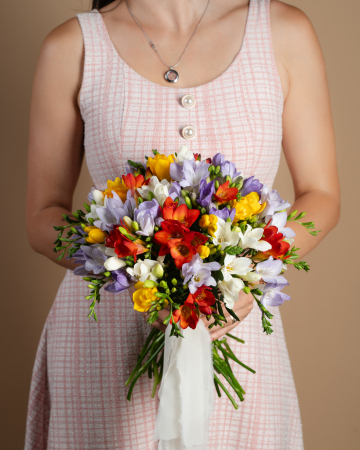 Buchete de flori - Buchet Frezii Multicolore