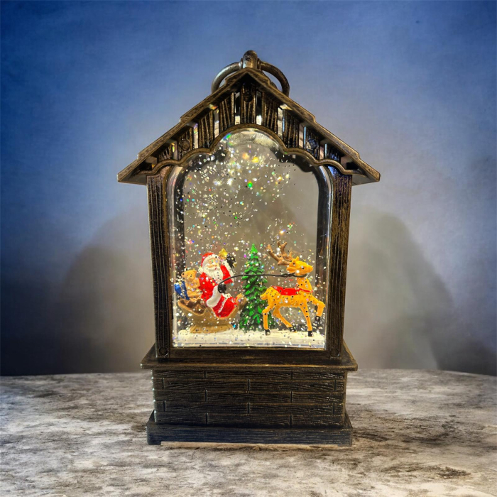 Cutie muzicală Crăciun Felinar cu Mos Craciun [2]