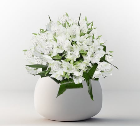 Buchete de sezon - Buchet cu 11 alstroemeria albe