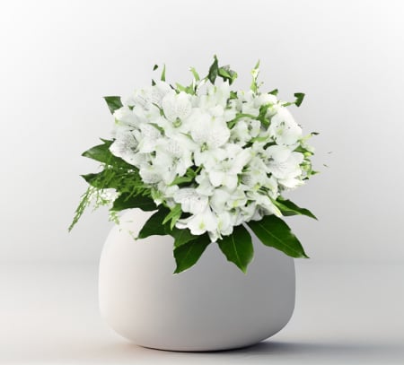 Buchete de sezon - Buchet cu 15 alstroemeria albe