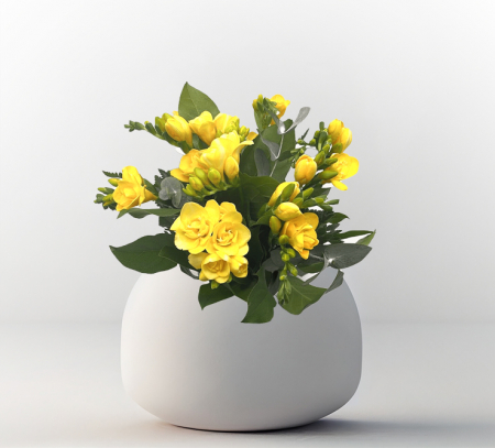 Buchete de sezon - Buchet cu 15 frezii galbene