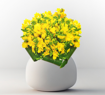 Buchete de sezon - Buchet cu 51 frezii galbene