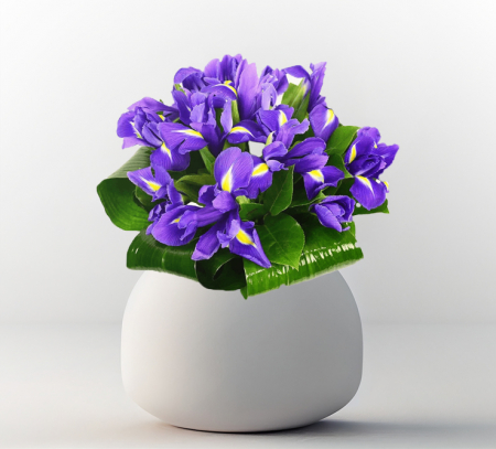 Aniversare de cuplu - Buchet cu 11 irisi mov