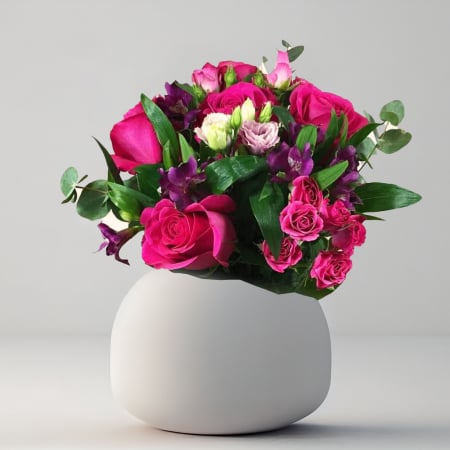 Buchete de trandafiri - Buchet flori crazy pink