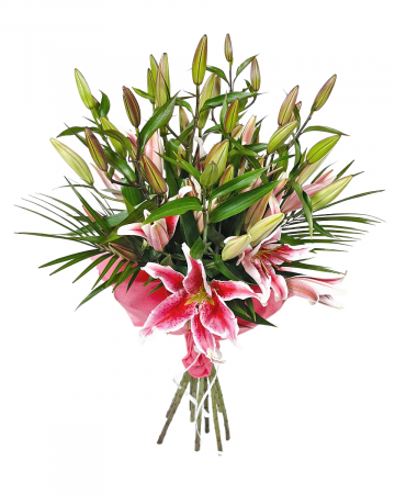Buchete Flori - Buchet 5 crini roz