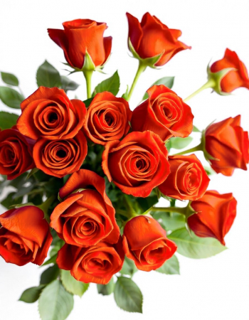 Buchete Flori - Buchet trandafiri portocalii personalizat