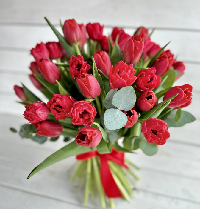 Buchet cu 51 lalele Rosii Romania [2]