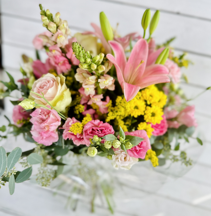 Buchet Flori de Vara Roz Galben [2]