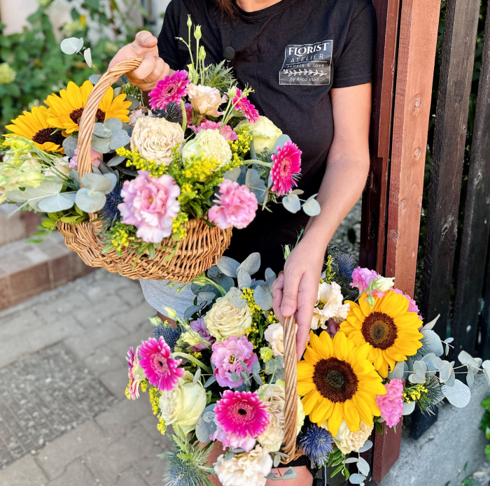 Cos cu flori mixte de vara [2]