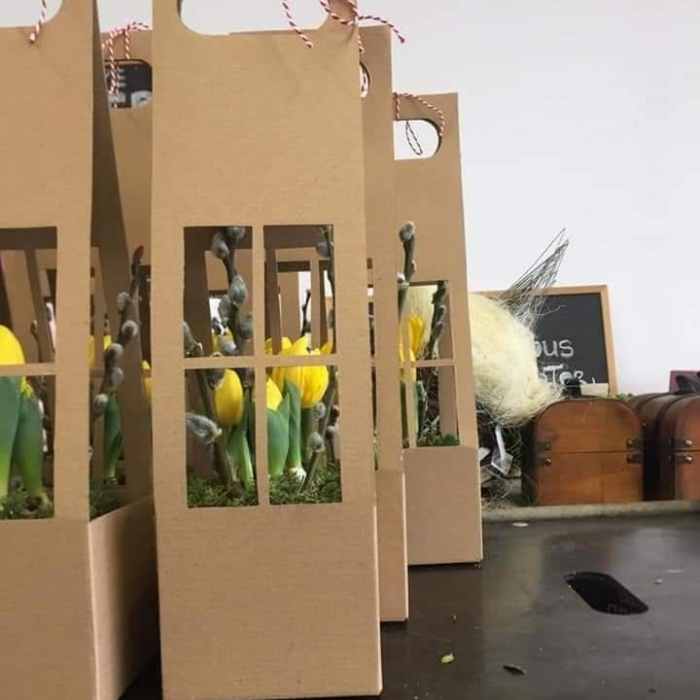 CUTII CARTON CĂSUȚĂ 2.98 lei. MIXT alb si craft. Set 100 bucăți. [2]