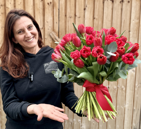 Buchet cu 51 lalele Rosii Romania [0]