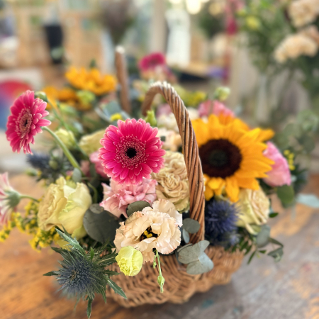 BUCHETE FLORI - Cos cu flori mixte de vara