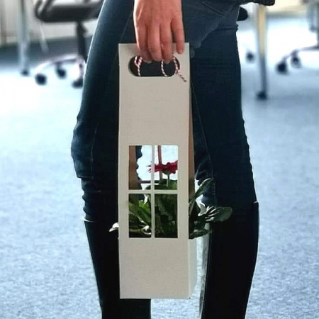 MATERIALE PENTRU FLORARII - CUTII CARTON CĂSUȚĂ 2.98 lei. MIXT alb si craft. Set 100 bucăți.
