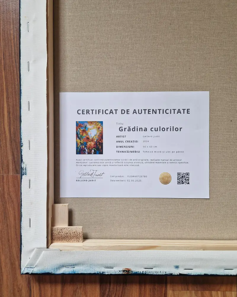 „Grădina Culorilor” – Pictură originală semnată de Judit Gellerd [7]