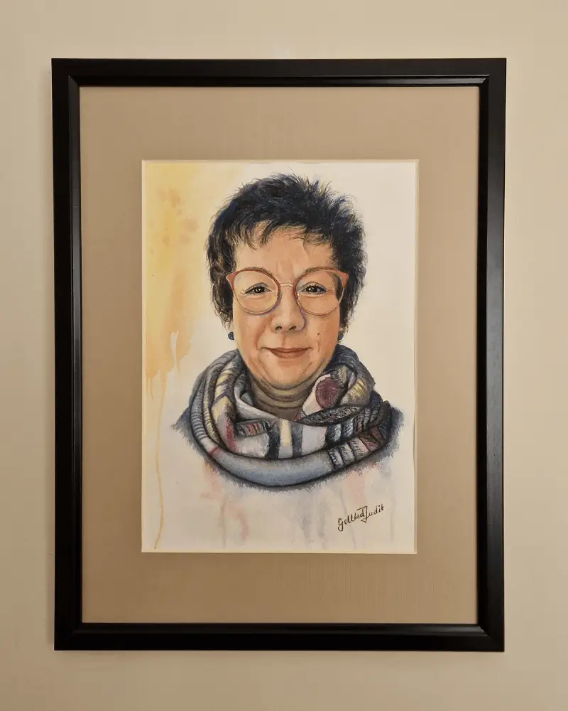 Portret Femeie - Pictură în Acuarela [3]
