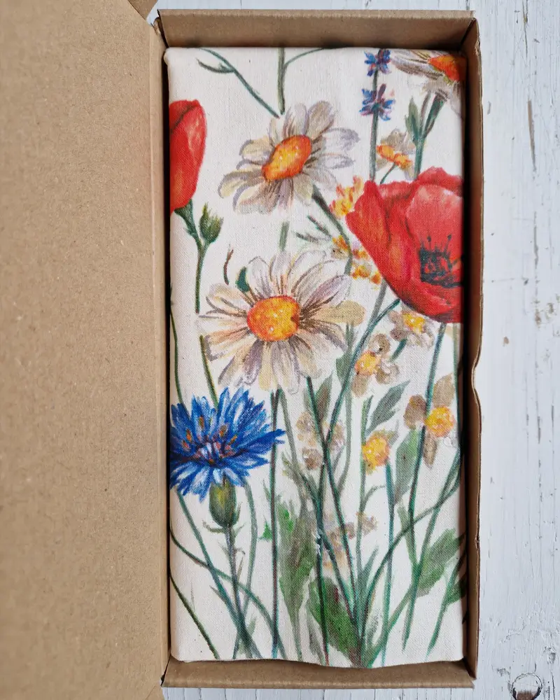 Sacoșă pictată manual Culori de vară | Flow Art [4]