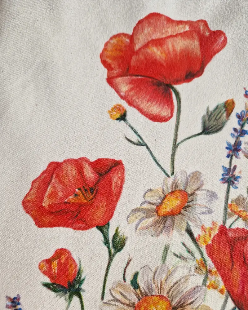 Sacoșă pictată manual Culori de vară | Flow Art [2]