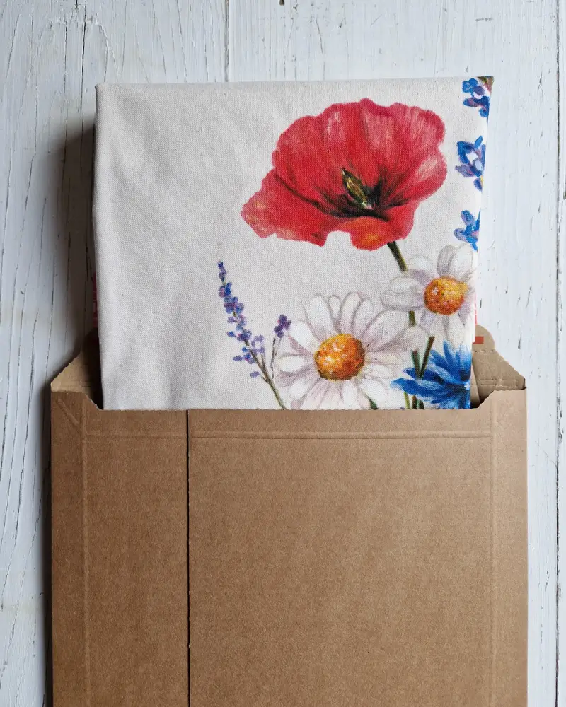 Sacoșă pictată manual cu flori de câmp – Culori de câmp [4]