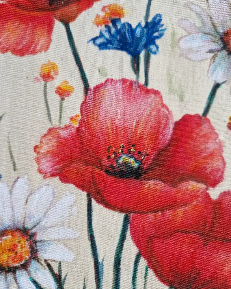 Sacoșă pictată manual – Buchet de camp | Fabricat în România [2]