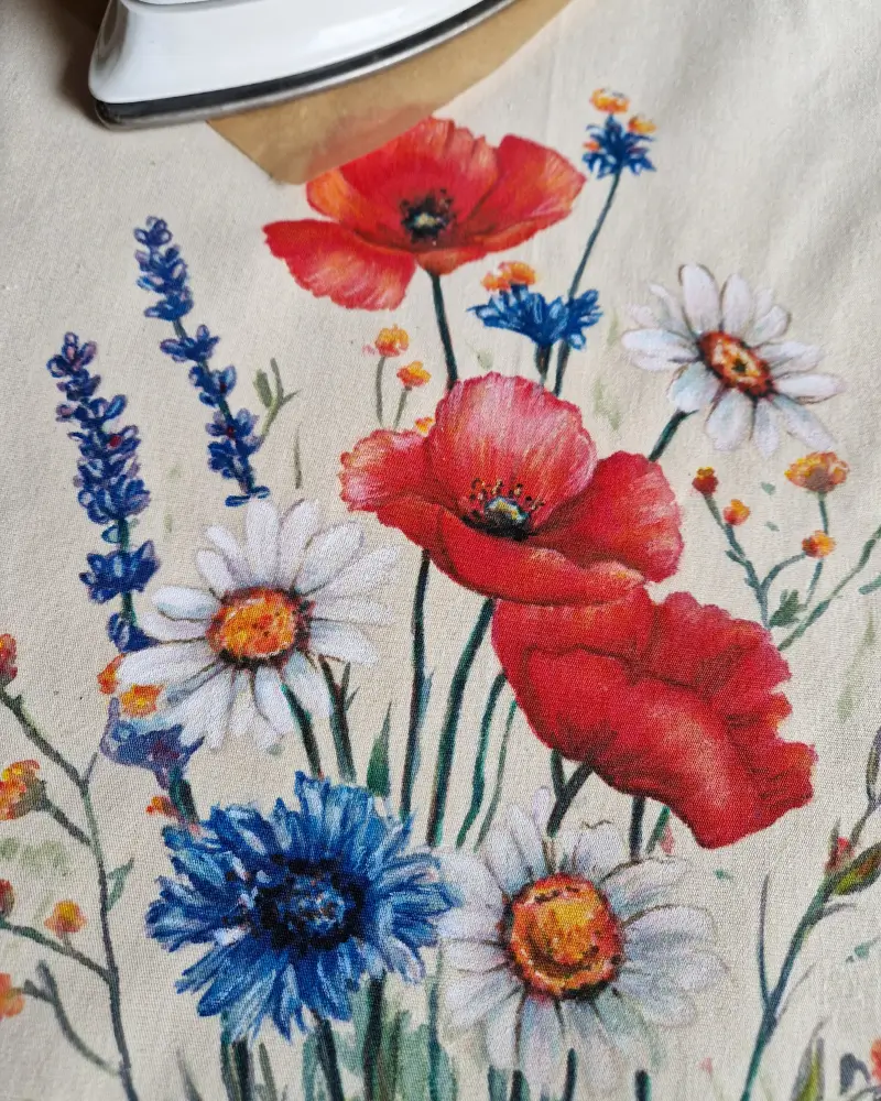 Sacoșă pictată manual – Buchet de camp | Fabricat în România [4]