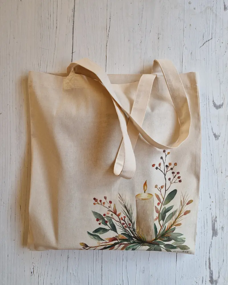 Căldura luninii – Sacoșă pictată manual | Artă de purtat Flow Art [5]