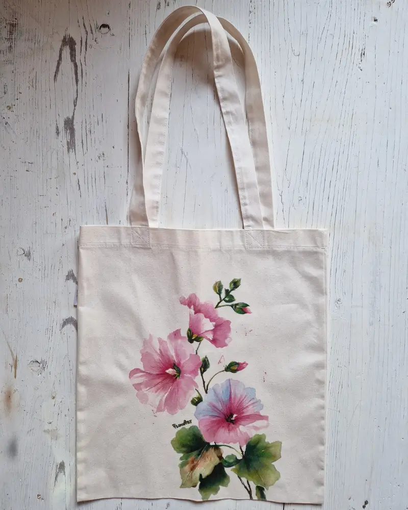 Geantă pictată manual Nalbe | Flow Art [6]