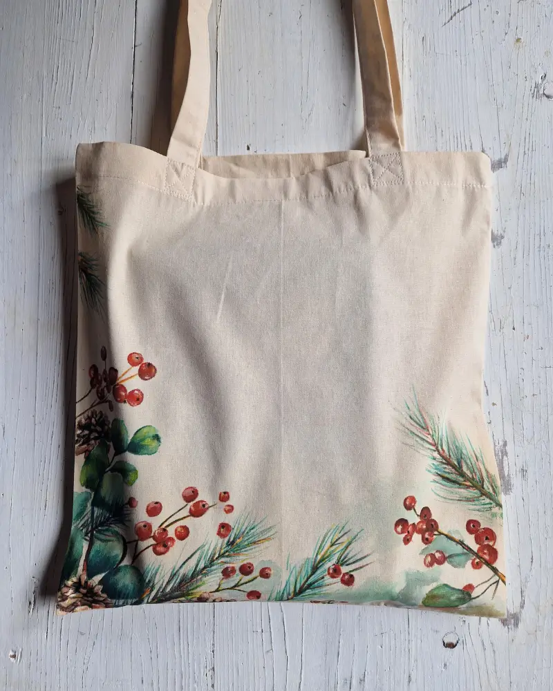 Sacoșă Pictată Manual – Poveste de Iarnă | Flow Art [6]