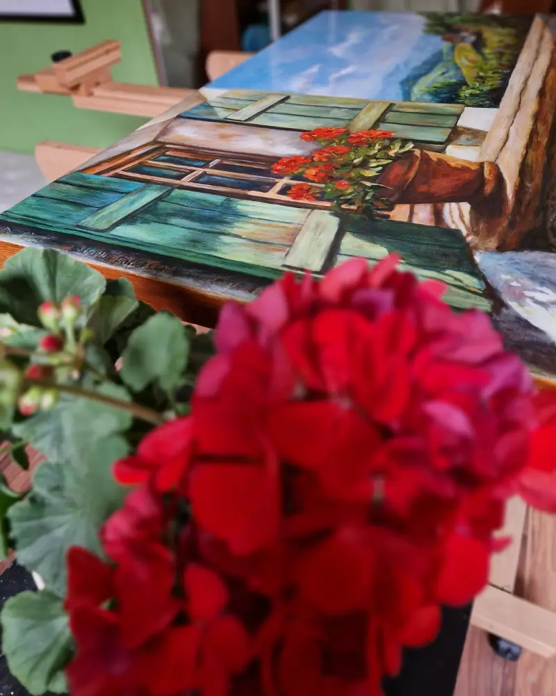 Tablou ulei pe pânză – Parfumul verii | Flow Art [4]