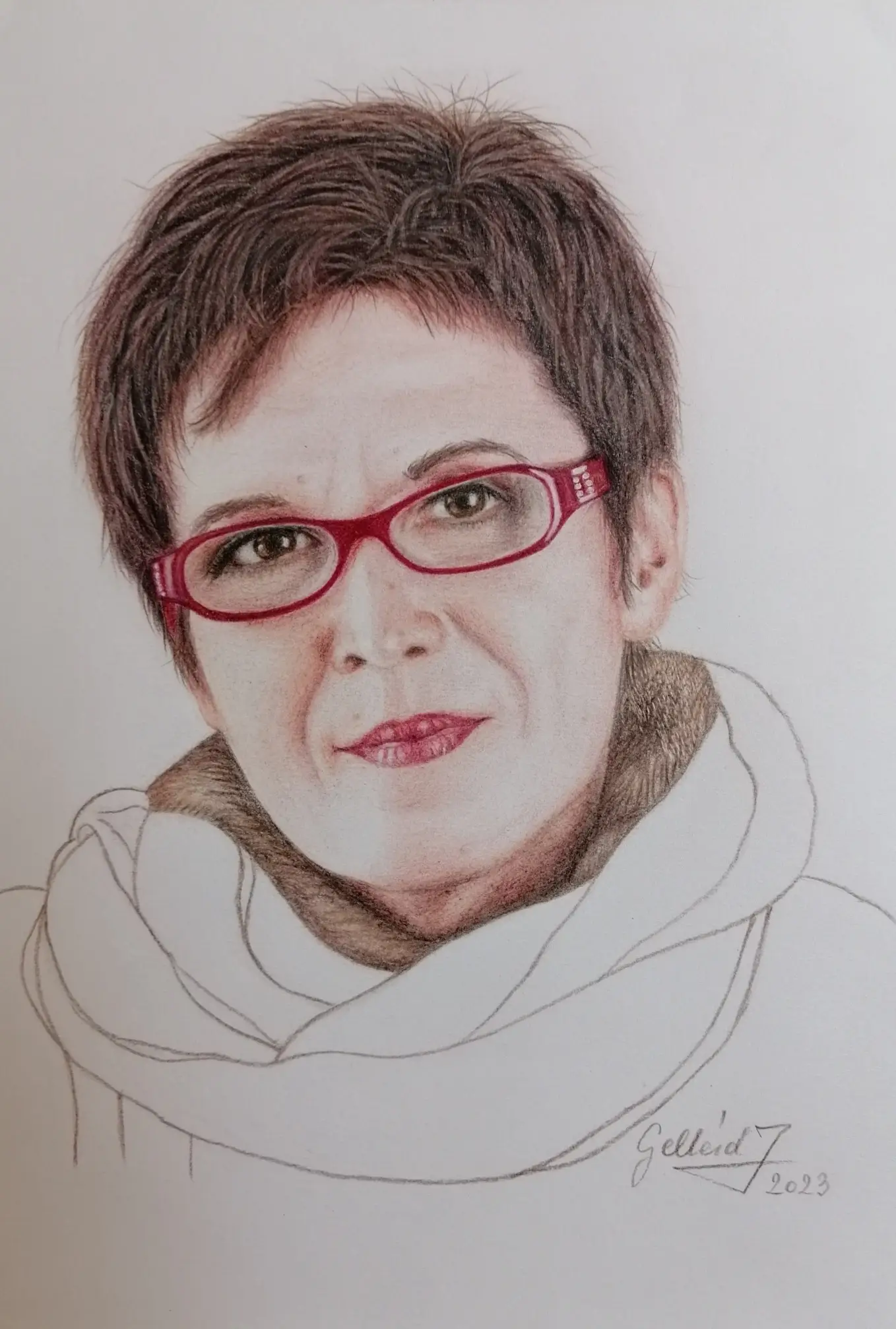 Colecții private - Autoportret - Creioane Colorate