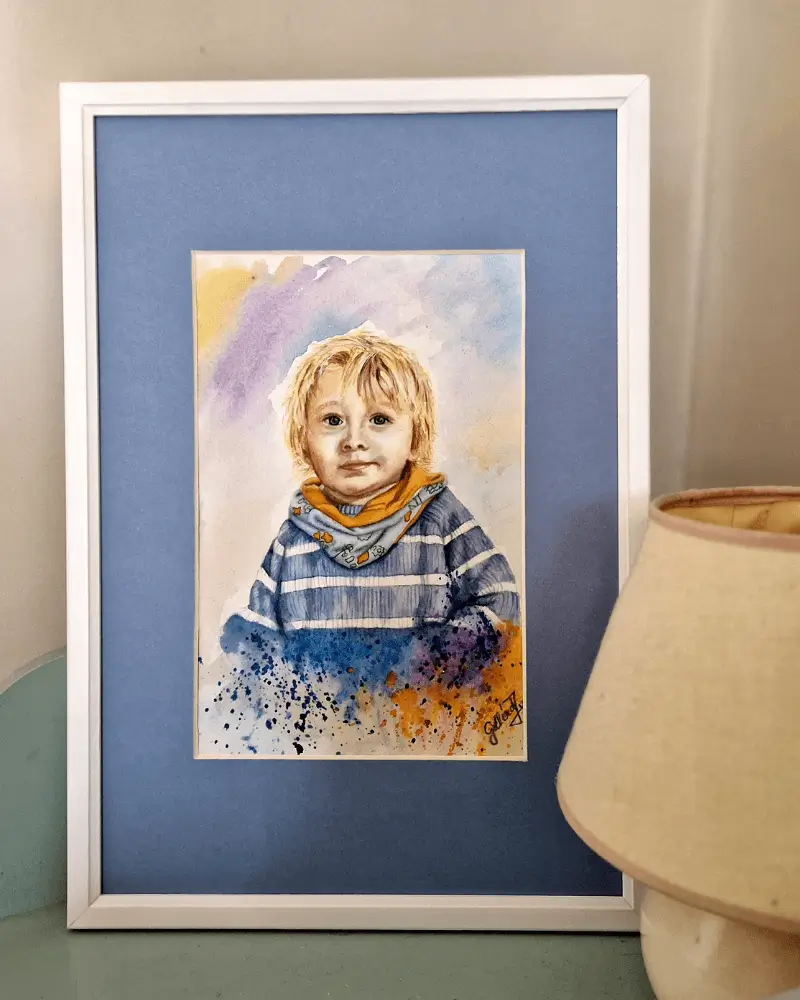 Portret Bazsi - Acuarelă [3]