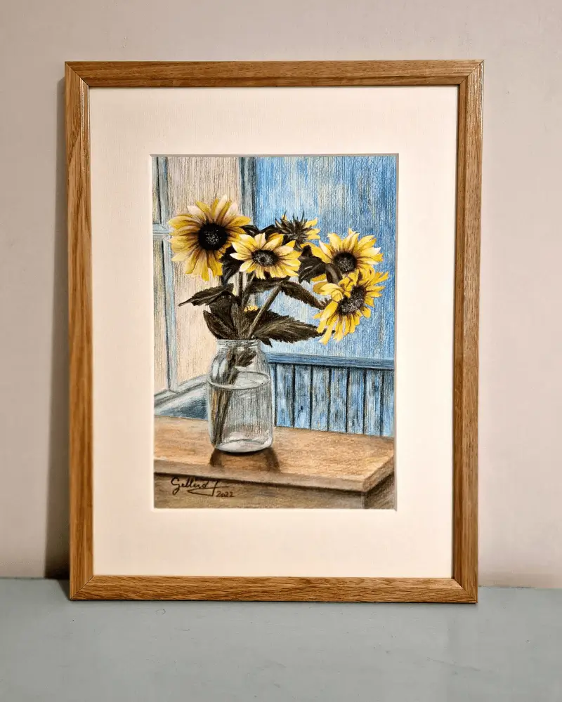 Floarea Soarelui - Pictură în acuarelă [6]