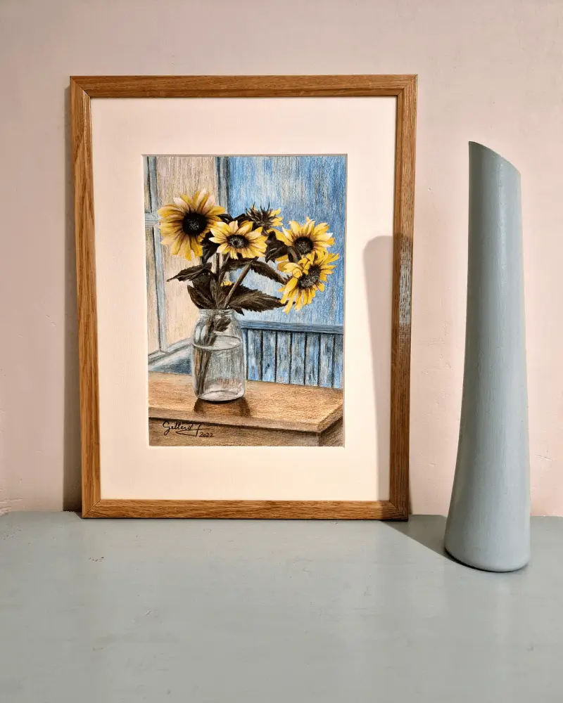 Floarea Soarelui - Pictură în acuarelă [5]