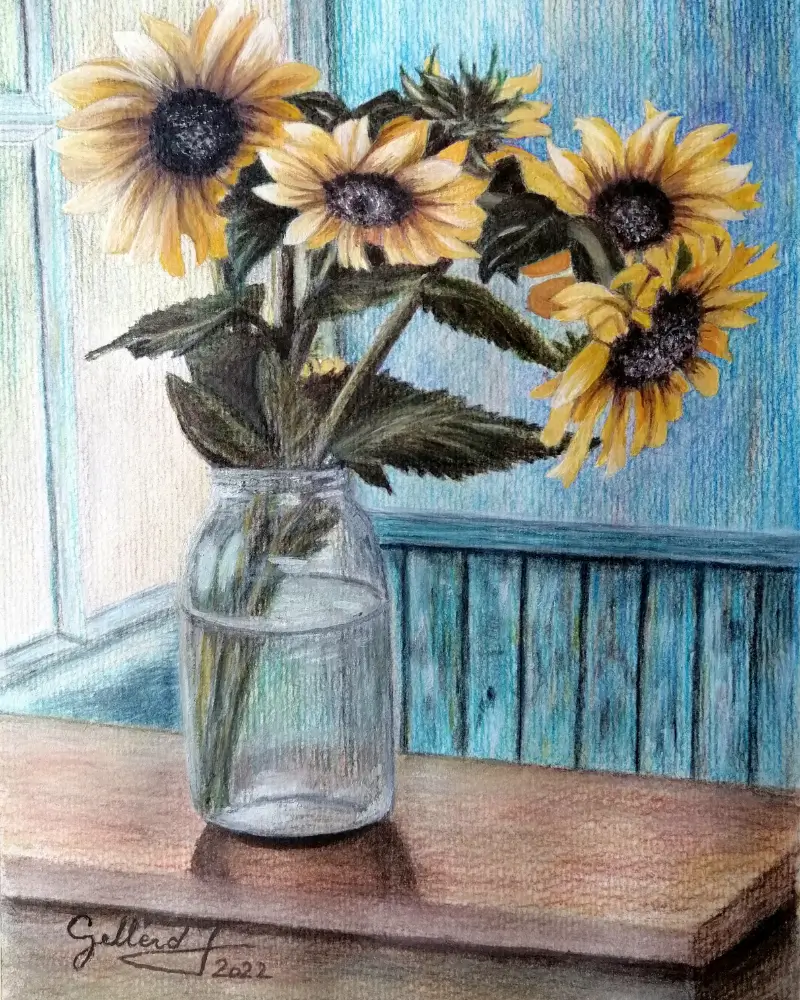 Floarea Soarelui - Pictură în acuarelă [1]