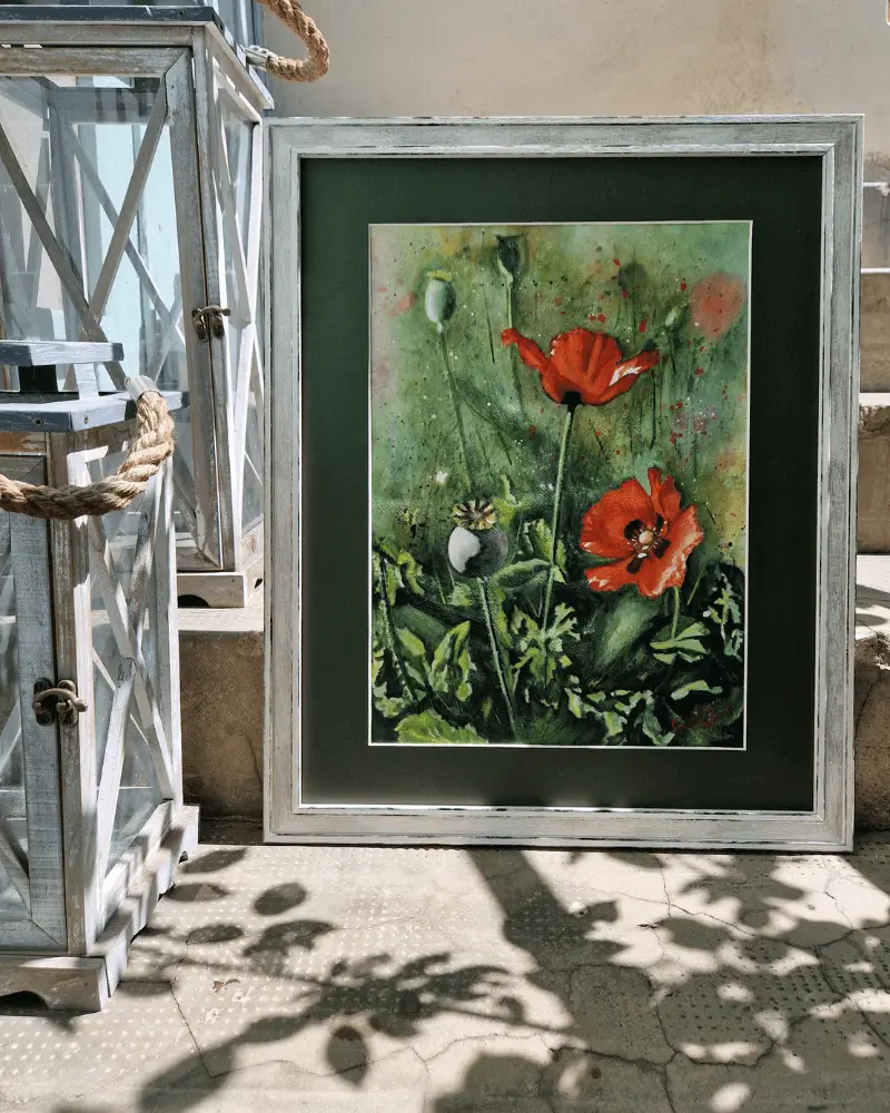 Acuarele - Frumusețe sălbatică - acuarelă originală