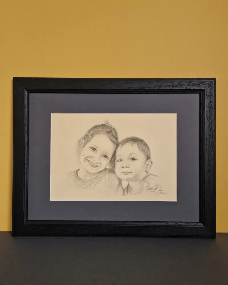 Gerda și Adam - Desen Grafit [3]