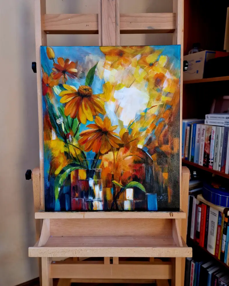 „Grădina Culorilor” – Pictură originală semnată de Judit Gellerd [2]