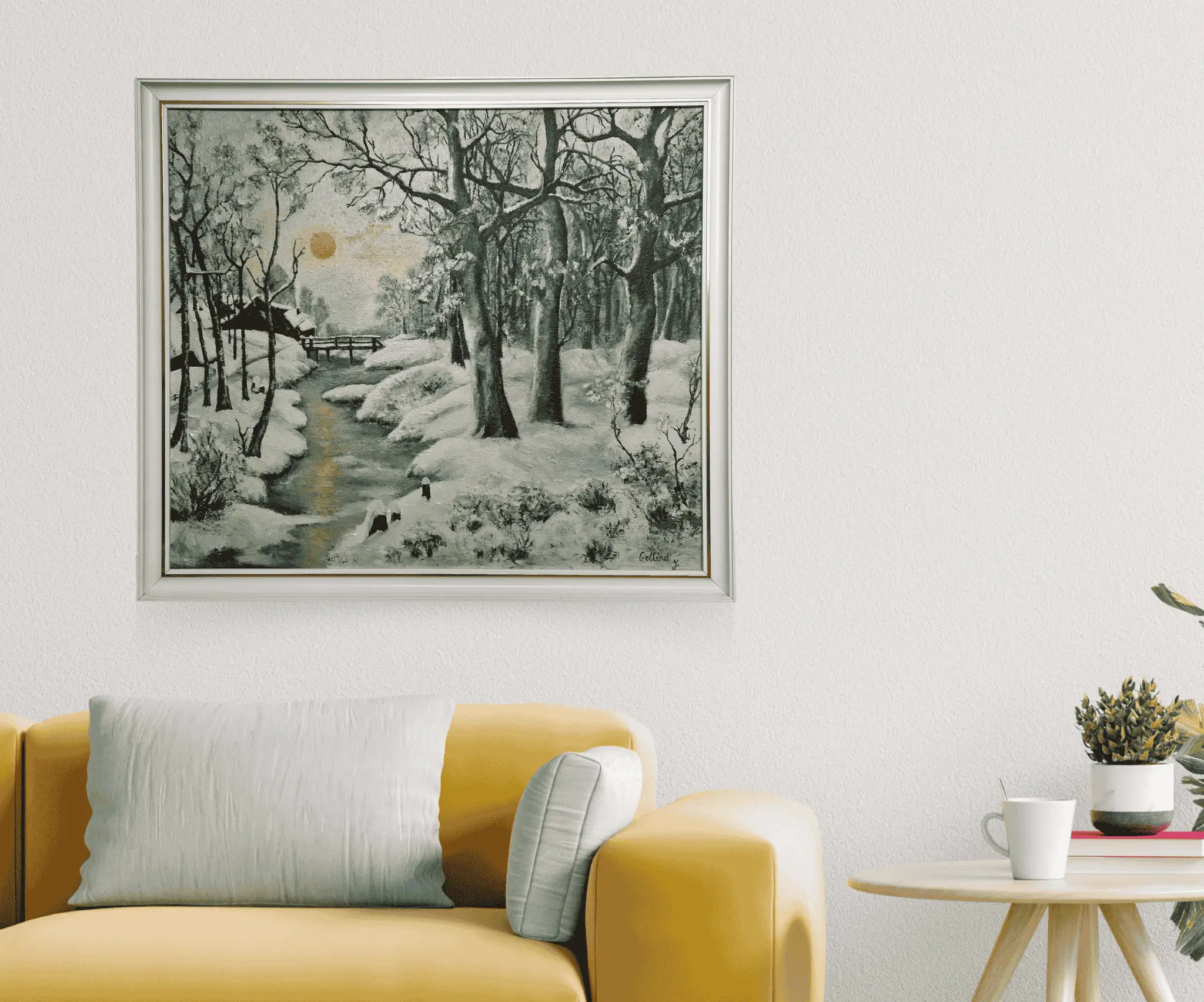 Peisaj de Iarnă - Pictură în Ulei [1]