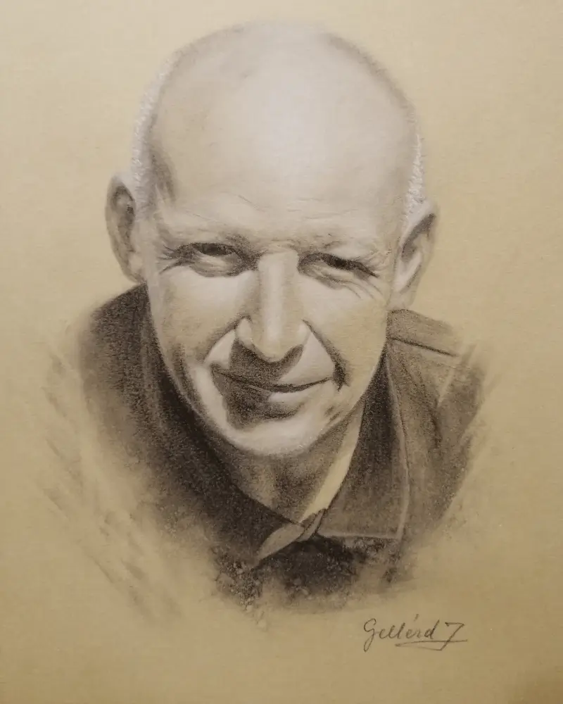 Colecții private - Portret în Lumina Soarelui - Carbune