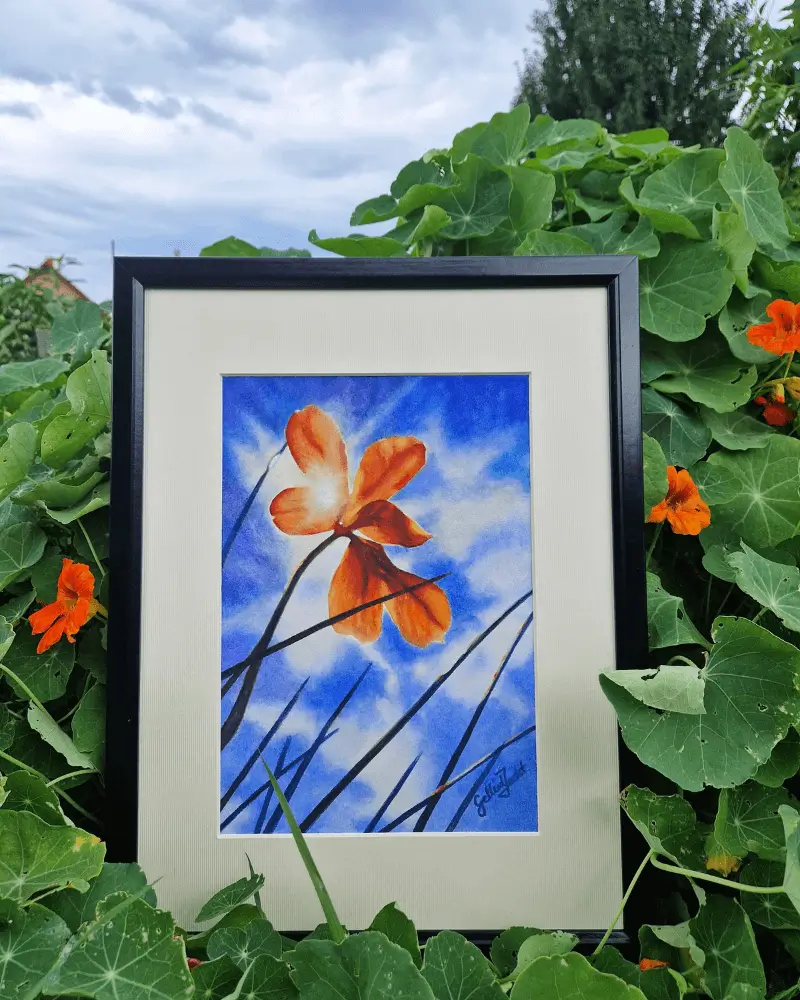 Raza de soare - acuarelă originală [2]